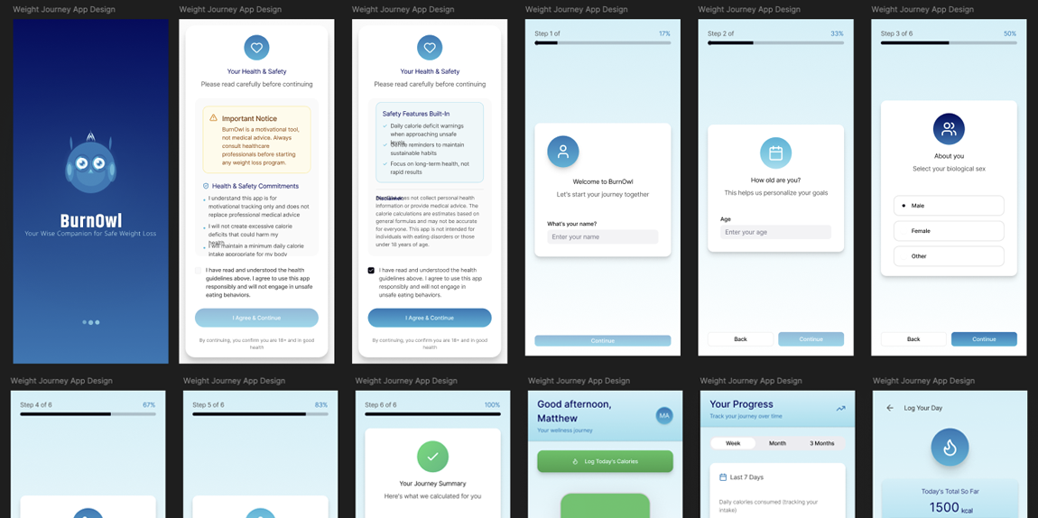 BurnOwl App Interface